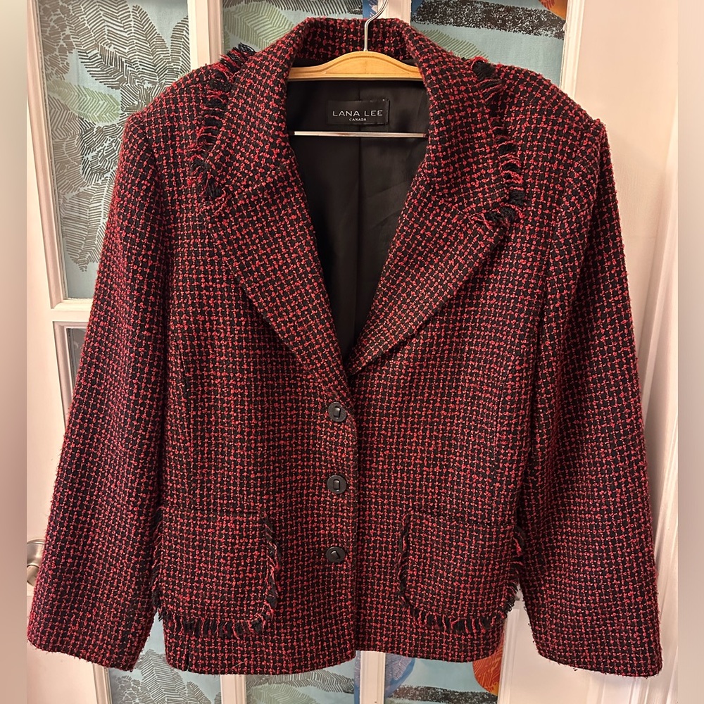 Hounds tooth tweed dress jacket by LanaLee